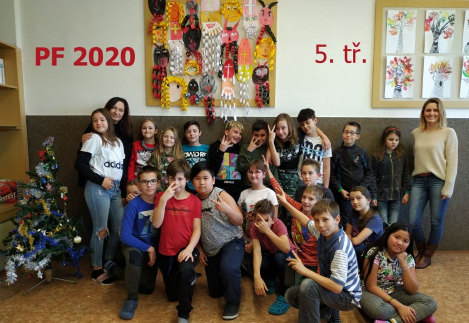Páťáci přejí šťastný nový rok 2020