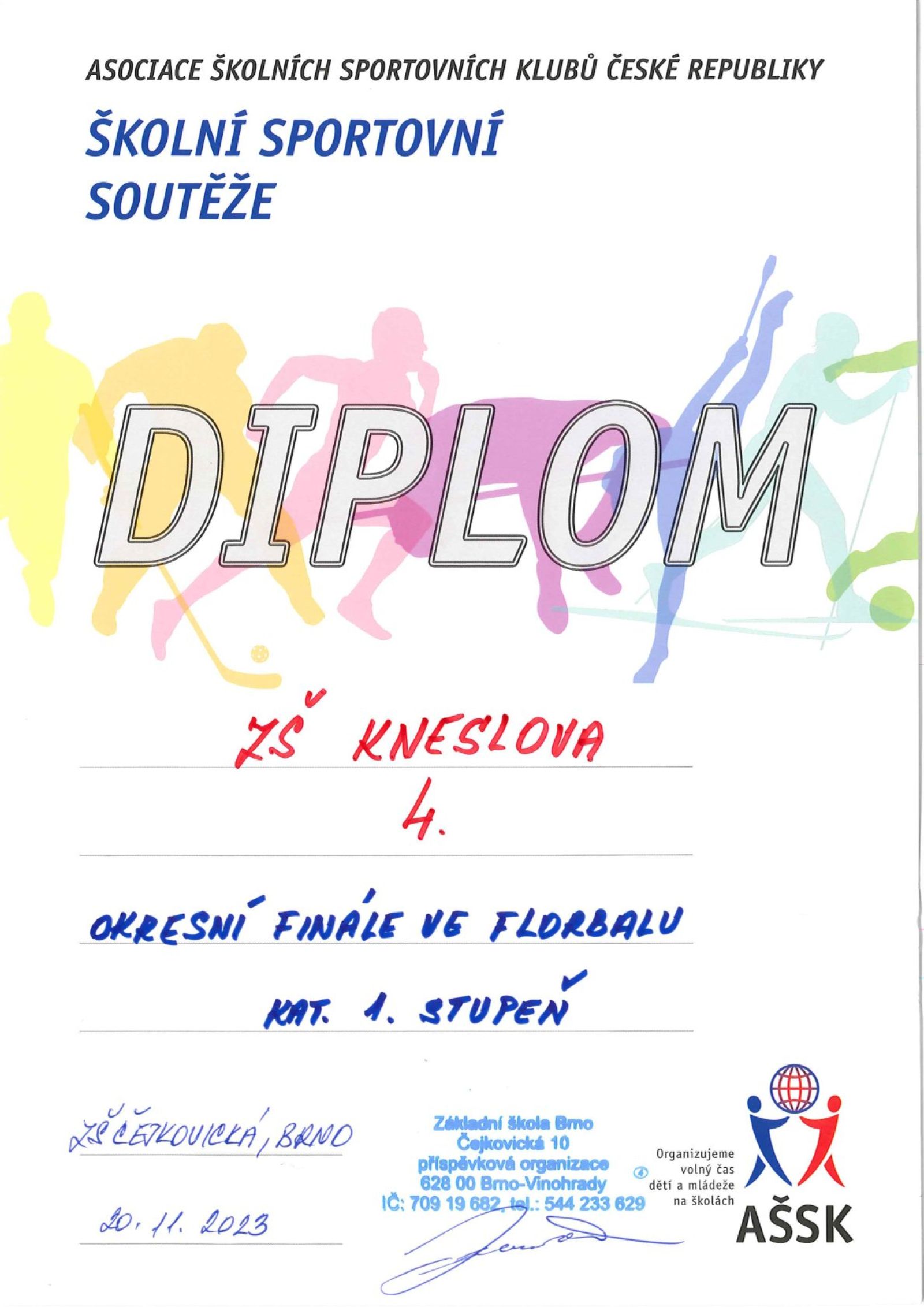 Turnaj ve florbale – 1.stupeň ZŠ
